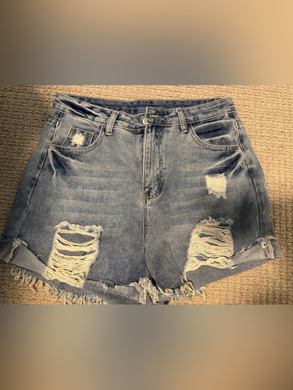 Light Wash Distressed Boyfriend Jeans